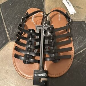 Sonoma Black Sandals Women's size 8 NWT